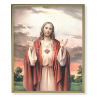 Scared Heart Of Jesus Plaque