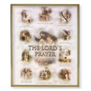 The Lord's Prayer 8x10 inch Gold Framed Everlasting Plaque