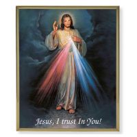 Divine Mercy 8x10 inch Gold Framed Everlasting Plaque