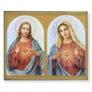 The Sacred Hearts 8x10in. Gold Framed Everlasting Plaque (2 Pack)