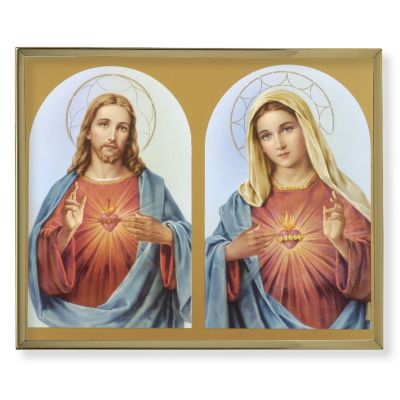 The Sacred Hearts 8x10in. Gold Framed Everlasting Plaque (2 Pack) - 846218041257 - 810-191