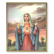 Immaculate Heart Of Mary 8x10 inch Framed Everlasting Plaque