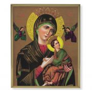 Our Lady Of Perpetual Help Gold Framed Everlasting Plaque
