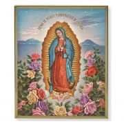 Our Lady Of Guadalupe Gold Framed Everlasting Plaque