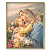 Madonna And Child 8x10 inch Gold Framed Everlasting Plaque