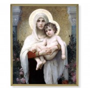 Bouguereau: Madonna Of The Roses Framed Everlasting Plaque