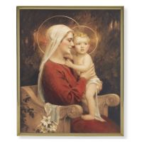 Chambers: Madonna / Child 8x10 Gold Framed Everlasting Plaque