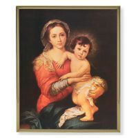Murillo Madonna And Child 8x10 Gold Framed Everlasting Plaque