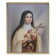 Saint Therese 8x10 inch Gold Framed Everlasting Plaque (2 Pack)