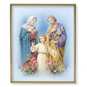 The Holy Family 8x10 in. Gold Framed Everlasting Plaque