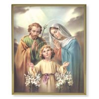 The Holy Family 8x10 inch Gold Everlasting Plaque