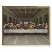 The Last Supper da Vinci 8x10 Gold Framed Everlasting Plaque