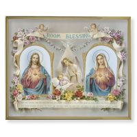 Baby Room Blessing 8x10 inch Gold Framed Everlasting Plaque