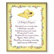 A Baby Prayer 8x10 inch Gold Framed Everlasting Plaque
