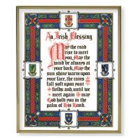An Irish Blessing 8x10 inch Gold Framed Everlasting Plaque