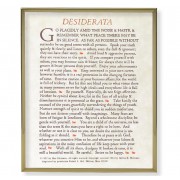 Desiderata 8x10 inch Gold Framed Everlasting Plaque