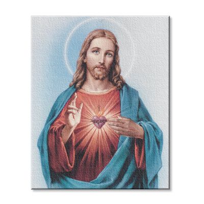 Sacred Heart Fine Art Stretched Canvas Print 8x10in. -  - 822-101