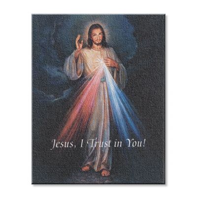 Divine Mercy Fine Art Canvas 8x10 inch Print by Fratelli Bonella - 846218087149 - 822-123