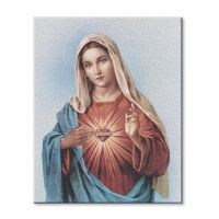 Immaculate Heart Of Mary Fine Art Canvas Print