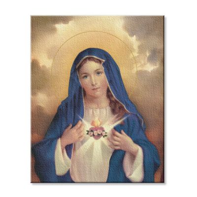 Immaculate Heart Of Mary / Fine Art Canvas Print -  - 822-258