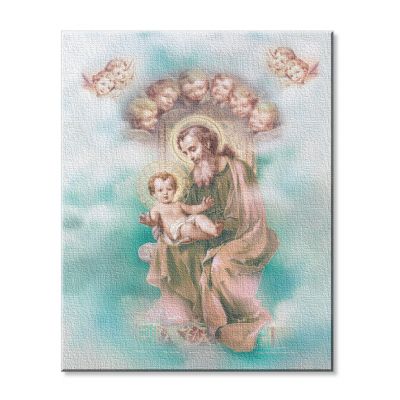 St Joseph Fine Art Canvas 8x10 inch Print by Fratelli Bonella -  - 822-627