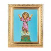 Divino Nino - Detailed Scroll Carvings Gold Frame -