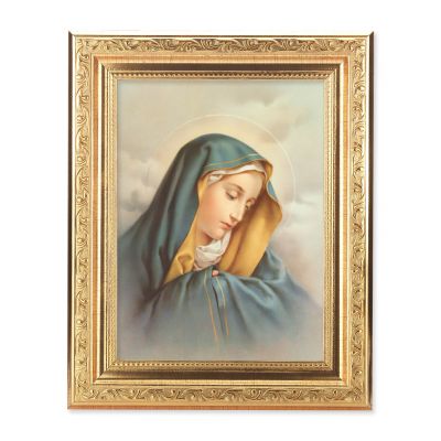 Our Lady Of Sorrows - Detailed Scroll Carvings Gold Frame - 2Pk -  - 862-204