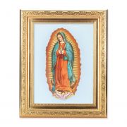 Our Lady Of Guadalupe - Detailed Scroll Carvings Gold Frame 2/Pk