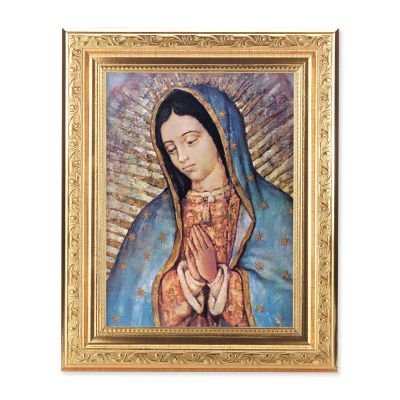 Our Lady Of Guadalupe - Detailed Scroll Carvings Gold Frame - 2Pk -  - 862-217