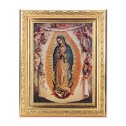 Our Lady Of Guadalupe - Detailed Scroll Carvings Gold Frame - 2/Pk