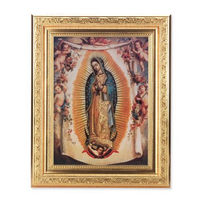 Our Lady Of Guadalupe - Detailed Scroll Carvings Gold Frame - 2/Pk -  - 862-221