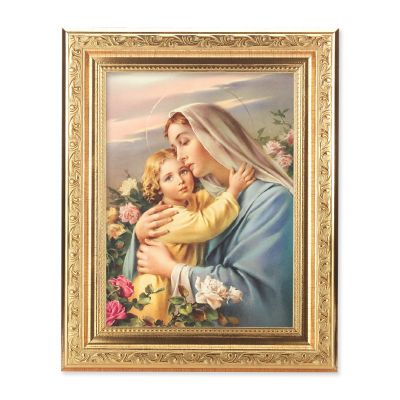 Madonna And Child - Detailed Scroll Carvings Gold Frame - 2Pk -  - 862-227