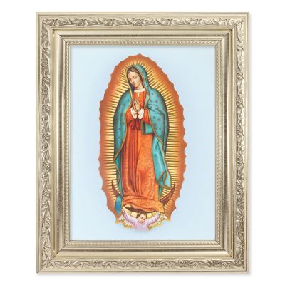 Our Lady Of Guadalupe - Detailed Scroll Carvings Silver Frame - 2/Pk -  - 863-216