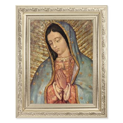 Our Lady Of Guadalupe - Detailed Scroll Carvings Silver Frame - 2Pack -  - 863-217