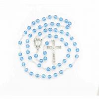 8mm Sapphire 96 Faceted Bead Rosary
