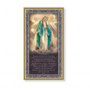 Our Lady Of Grace 5 x 9in Gold Foil Italian Plaque w/Prayer