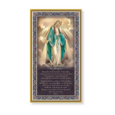 Our Lady Of Grace 5 x 9in Gold Foil Italian Plaque w/Prayer (2 Pack) - 846218043015 - E59-200