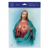 3pk - 8" x 10" Sacred Heart of Jesus Print  (sold in inc. of 3)