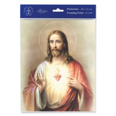 Sacred Heart Of Jesus 8 x 10in Print (6 Pack) - 846218088849 - P810-111