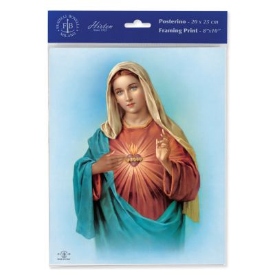 Immaculate Heart Of Mary 8 x 10 in. Print (6 Pack) - 846218089051 - P810-201