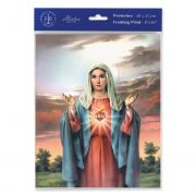 Immaculate Heart Of Mary 8" X 10" Print (Pack of 3)