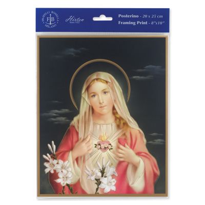 Immaculate Heart Of Mary 8 x 10in Print (6 Pack) - 846218089099 - P810-206