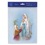 Our Lady Of Lourdes 8 x 10 inch Print (3 Pack)