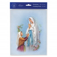 3pk - 8" x 10" Our Lady of Lourdes Print (sold in inc. of 3)