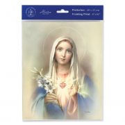 Immaculate Heart Of Mary 8 x 10 inch Print (3 Pack)