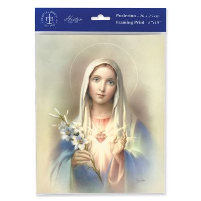 Immaculate Heart Of Mary 8 x 10 inch Print (6 Pack) - 846218089143 - P810-211
