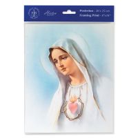 Immaculate Heart Of Mary 8 inch X10 inch Print (3 Pack)