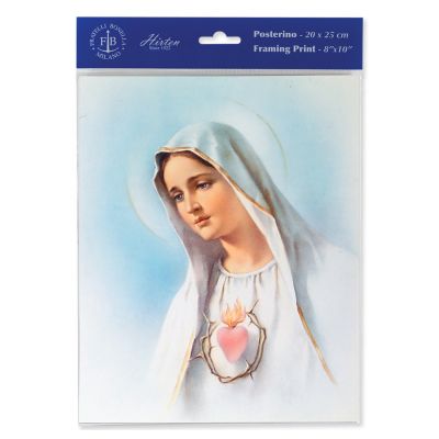 Immaculate Heart Of Mary 8 inch X10 inch Print (6 Pack) - 846218089174 - P810-214