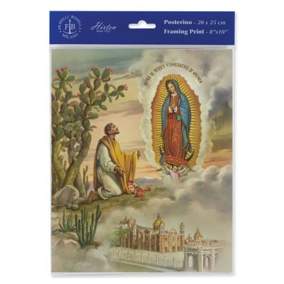 Our Lady Of Guadalupe With Juan Diego 8in. X 10in. Print - (Pack Of 4) -  - P810-219
