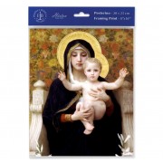 3pk - 8" x 10" Bouguereau: Madonna of Lilies Print  (sold in inc of 3)
